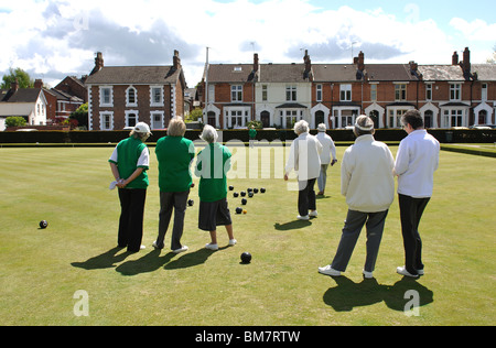 leamington spa victoria england park alamy bowling greens warwickshire bowls